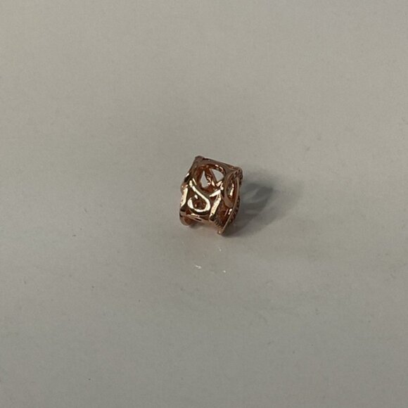 🐘🐘 14K Rose Gold Plated Sterling Silver Infinity Heart Charm - Picture 5 of 7